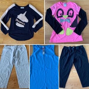 Beautees Girls Lot of *5* (3 Tops + 2 Bottoms) L